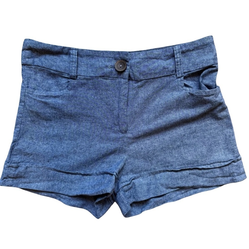 Urban Behavior Y2K Retro Vintage High Waist Denim Blue Shorts Size M Lightweight
